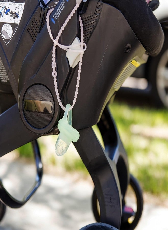 Olababy Silicone Strap for Baby Toys, Teethers, Sippy Cups, Bottles w Handles, Feeding Spoons, High Chairs, Strollers, Car Seats and Travel Essentials (2 Straps, Lemon) - Image 4