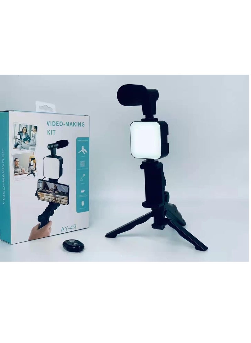 Smartphone Video Stabilizer – Compact Vlogging Mount for iPhone Type-C Phones – Mobile Photography Rig (Black, Size S)  - Image 1