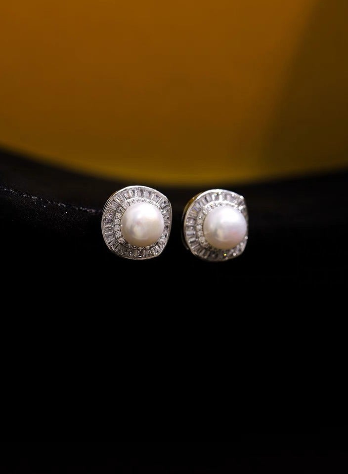 KELIO Retro 925 Sterling Silver, Natural Freshwater Real Pearl Earrings - Image 4