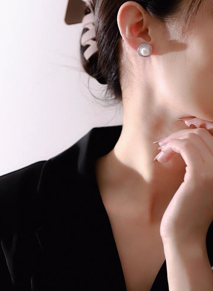 KELIO Retro 925 Sterling Silver, Natural Freshwater Real Pearl Earrings - Image 3