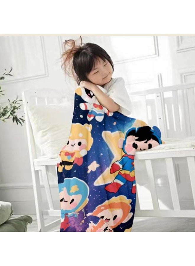 general Baby and children's cartoon flannel thin blanket (warm and comfortable, suitable for sleep, game use) 70cm*100cm