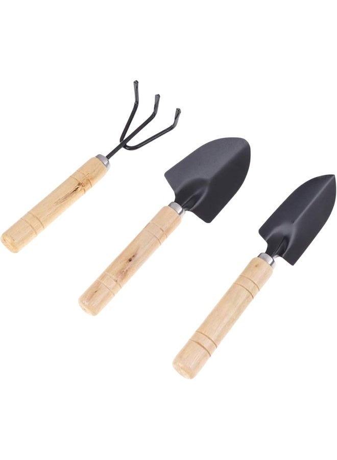 HASANAT ESSENTIALS Hasanat Essentials Garden Tool Kit â€“ Set of 3 Trowel, Fork & Hand Tool Accessories for Indoor Gardening, Balcony Plants & Kids Garden Play - Image 1