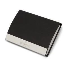 Sheaffer PEN SHEAFFER 300 G9314 GLOSSY BLACK BARREL CHROME CAP WITH CHROME PLATED TRIMS BP WITH BUSINESS CARD HOLDER