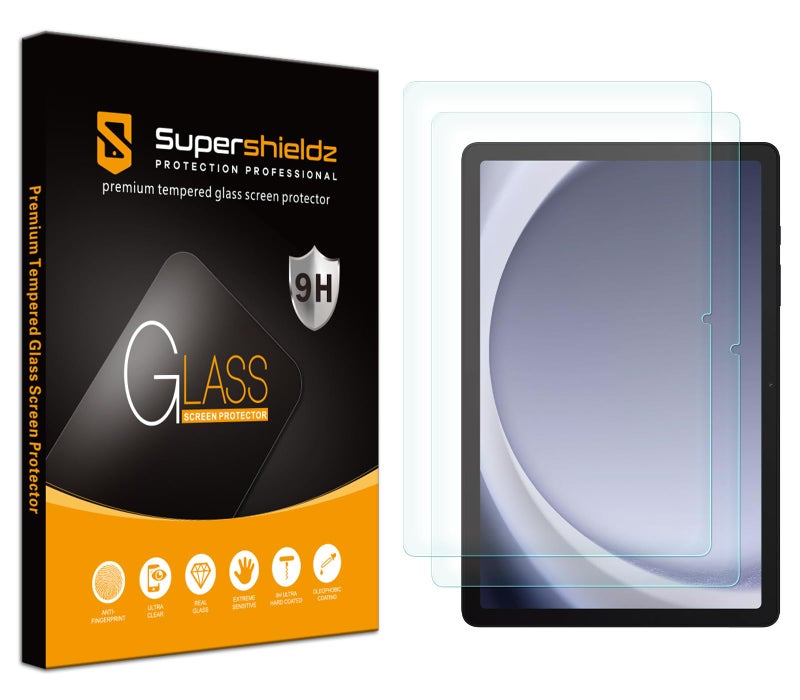 Supershieldz (2 Pack) Designed for Samsung Galaxy Tab A9+ / A9 Plus (11 inch) & Tab A9 Plus Kids Edition (11 inch) Screen Protector, [Tempered Glass] Anti Scratch, Bubble Free - Image 1