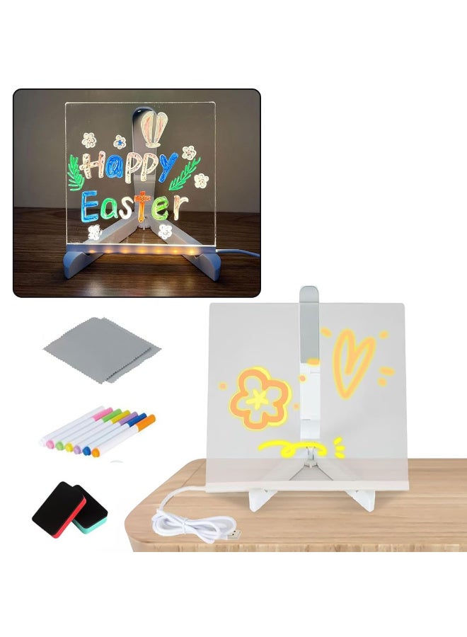 لوح كتابة الوان مضيئة بحجم 20*20cm - Image 1