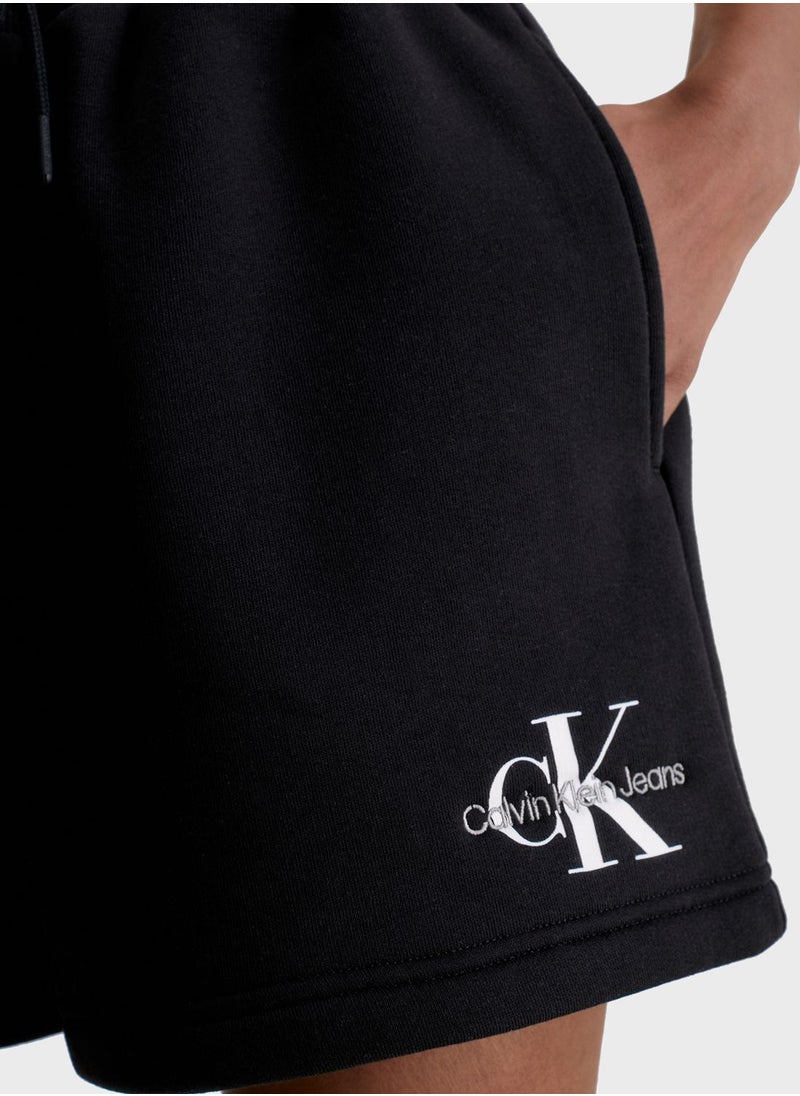 Calvin Klein Jeans - High Waist Logo Shorts - Image 1