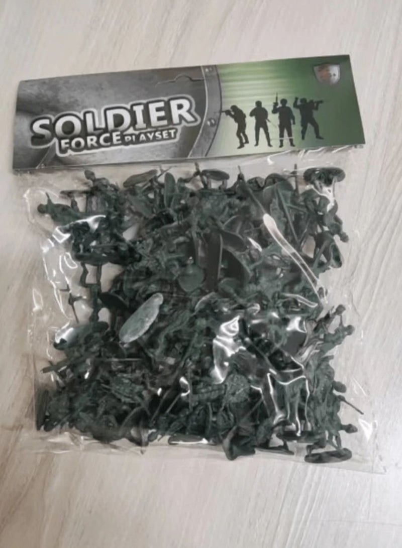 Army of Little Adventurers Classic Soldiers Set for Kids 100 Pieces Assorted in 12 Shapes - Image 4