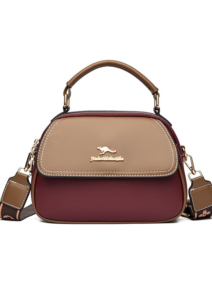 KANGAROO New Fashionable And Versatile Face Crossbody Bag 