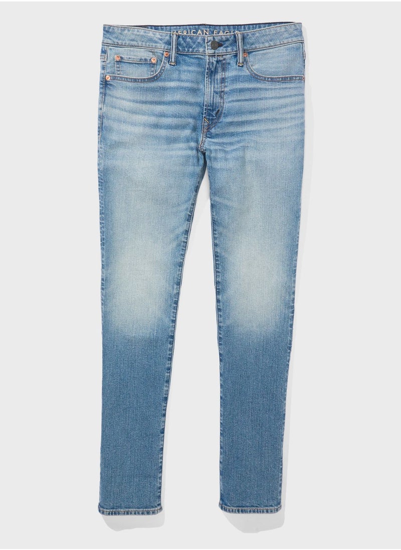 American Eagle - Light Wash Slim Fit Jeans - Image 1