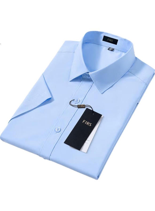 FIRS Men'S Wrinkle-Free Short Sleeve Shirt With Modal, Business Casual Dress Shirt For Men - Image 2