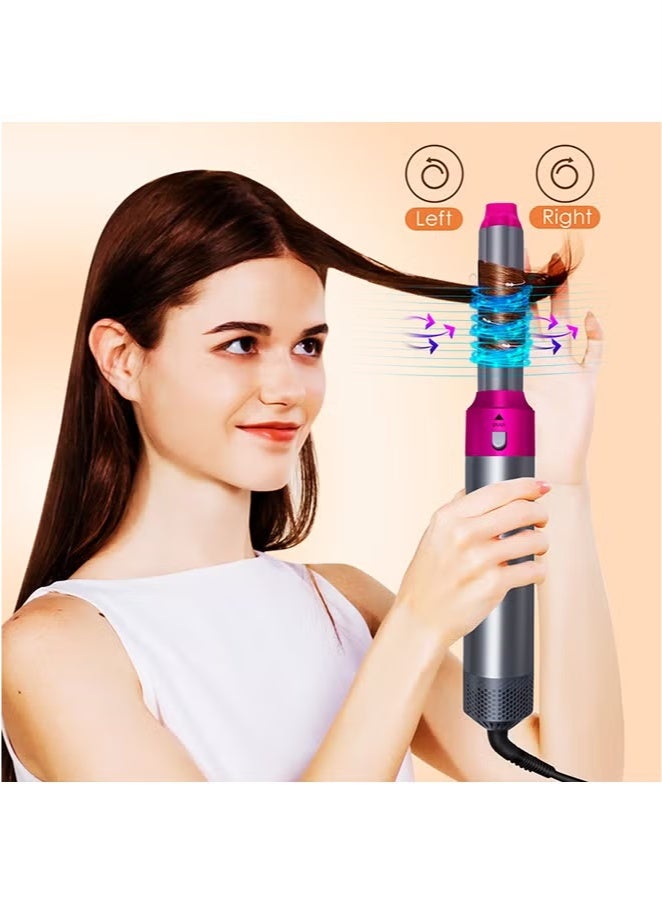 [Upgrade] 5 In 1 Hair Dryer Brush Hot Comb Set 1000W Hot Air Hair Curler and Straightener Styling Tool Comb Curling Brush Suitable for Women Hair Types - Image 3