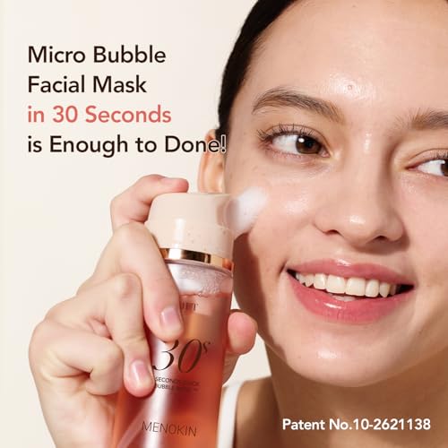 MENOKIN Korean Face Mask 5 sets [30 seconds Quick Bubble Mask] (Collagen, Brightening, Moisturizing, Soothing, Recovery),Hydration Improvement, Moisturizing, Easy-to Use,Glass Skin, 3.21 fl.oz - Image 3