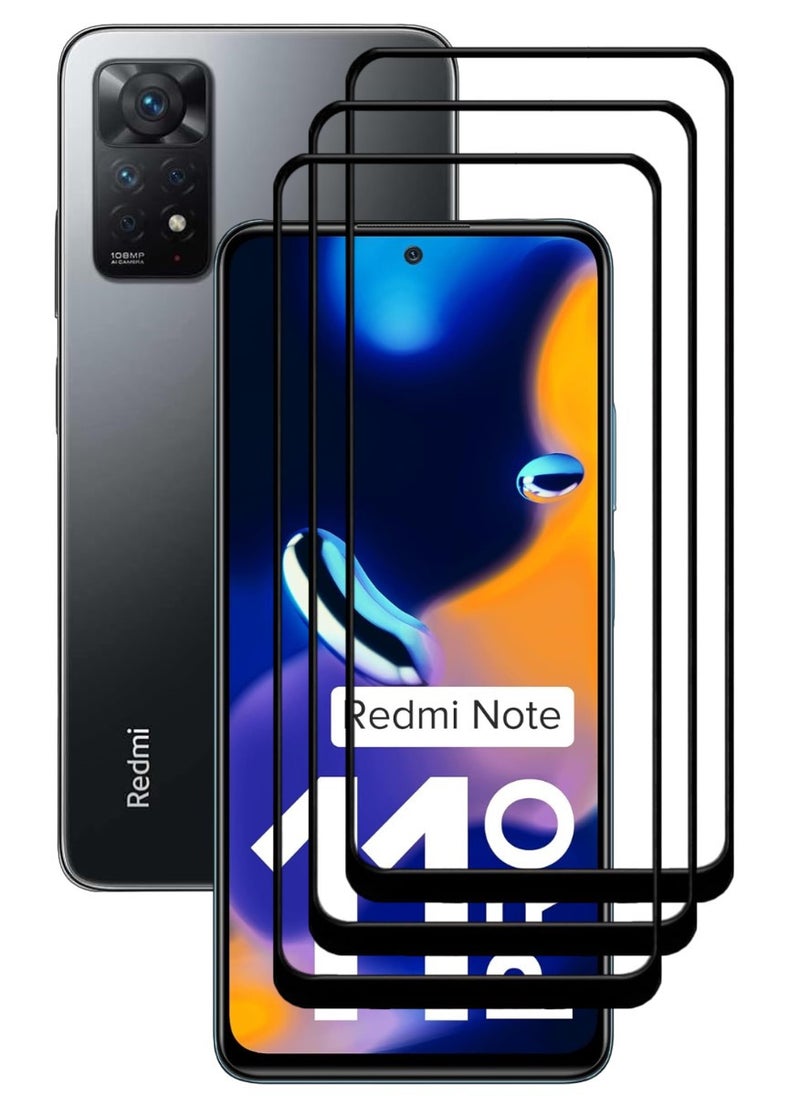 ACLIX 3 Pieces Antistatic ESD Dustproof Premium Quality High Definition Tempered Glass Screen Protector Designed For Xiaomi Redmi Note 11 Pro - Image 1