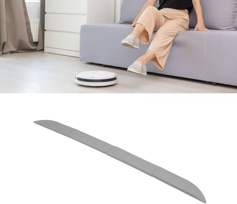Universal Sweeper Door Sill Rubber Threshold Protector, 4PCS Free Assembly, Durable Non Slip Design - Wear Material, Adjustable Fit for Wheelchairs and Scooters (Grey) - Image 5
