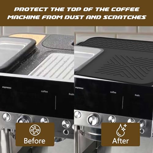 Handook Tamping Mat Compatible with Ninja Luxe Espresso Coffee Machine ES601 & ES701, Espresso Tamper Mat, Food Grade Silicone Non-Slip, Waterproof Heat Resistan (Black) - Image 3