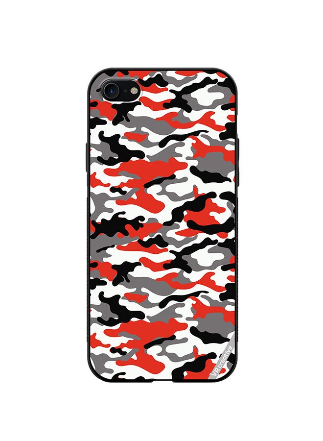 VR CREATIVE Protective Case Cover For Apple iPhone 7/8/SE 2020 Pink Camouflage Military Pattern Design Multicolour - Image 1