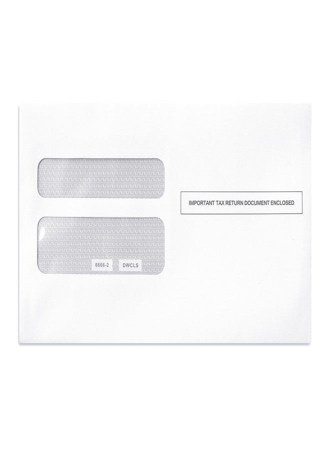 FENTASY 50 W2 Envelopes for W2 Forms, Self-Seal, Double-Window, Security Tinted, 50 Pack - Image 2
