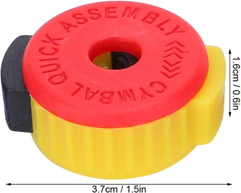 LiebeWH 5Pcs Drum Quick Release Nut Plastic Drum Set Accessories for Easy Cymbal Installation Quick Change - Image 2