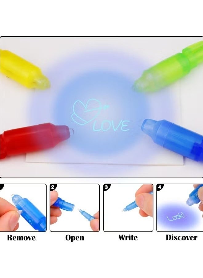 null - Invisible Ink Magic Pen 10 Pack with UV Light, Environmentally Friendly and Non Toxic Ink UV Light Secret Message Marker Ink Pen - Image 1