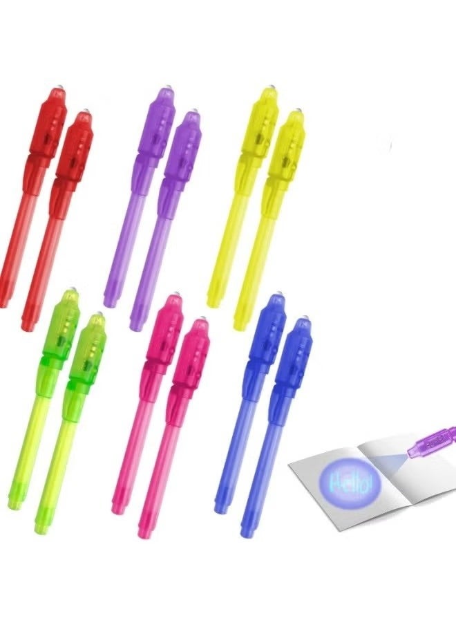 null - Invisible Ink Magic Pen 10 Pack with UV Light, Environmentally Friendly and Non Toxic Ink UV Light Secret Message Marker Ink Pen - Image 1
