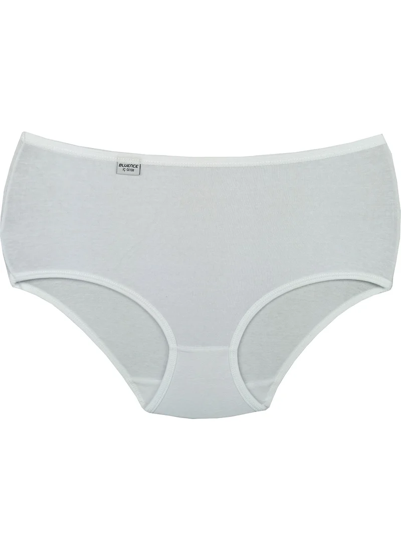 Bluence White High Waist Lycra Cotton Bato Panties 6 Pieces