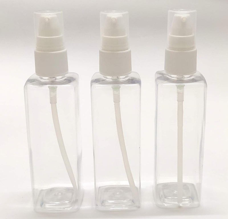 SPC SPC Empty Plastic Serum/Liquid Soap/handwash/Sanitizer/Lotion/Shampoo Dispenser Bottle, (Combo of 3 pcs) 100ml Each  - Image 1