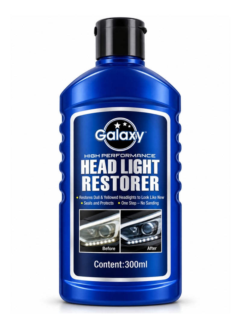 Galaxy High Performance Headlight Restorer 300ml, Car Headlight Polish & Restoration Treatment, Helps Remove Dullness and Yellowing, Restores Clarity, Seals & Protects Headlamp Lenses - Image 3
