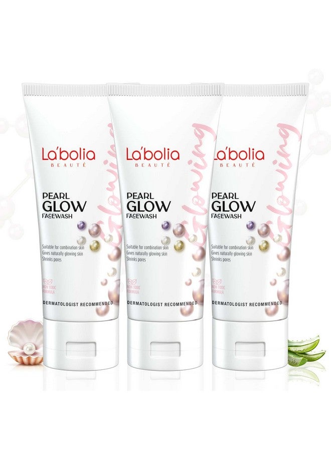 Labolia Beaute Pearl Glow Face Wash | Remove Tanning | Delays Aging | Shrink Pores | Suitable for All Skin Types (50gm, 3) - Image 1