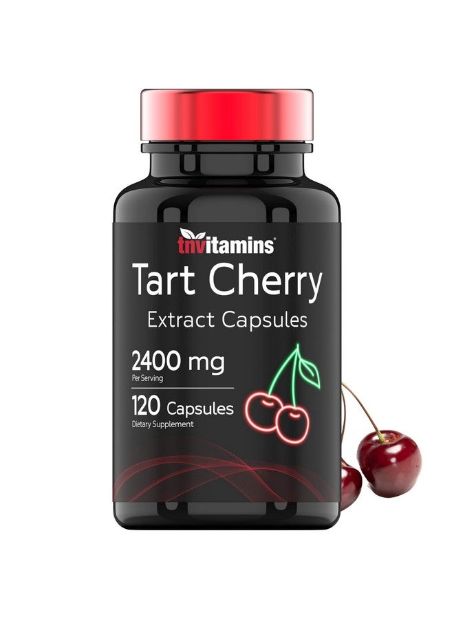 tnvitamins Tart Cherry Extract Capsules (2400 Mg 120 Count) ; Joint & Sleep Support* ; From Montmorency Tart Cherries ; Provides Antioxidants Anthocyanins & Phytonutrients - Image 1