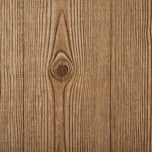 Magic Cover Non-Adhesive Vinyl Counter Top, Shelf Liner for Drawers, Shelves, Counters, and Craft Projects, Easy to Use, 12'' x 5', Knotty Pine - Image 1