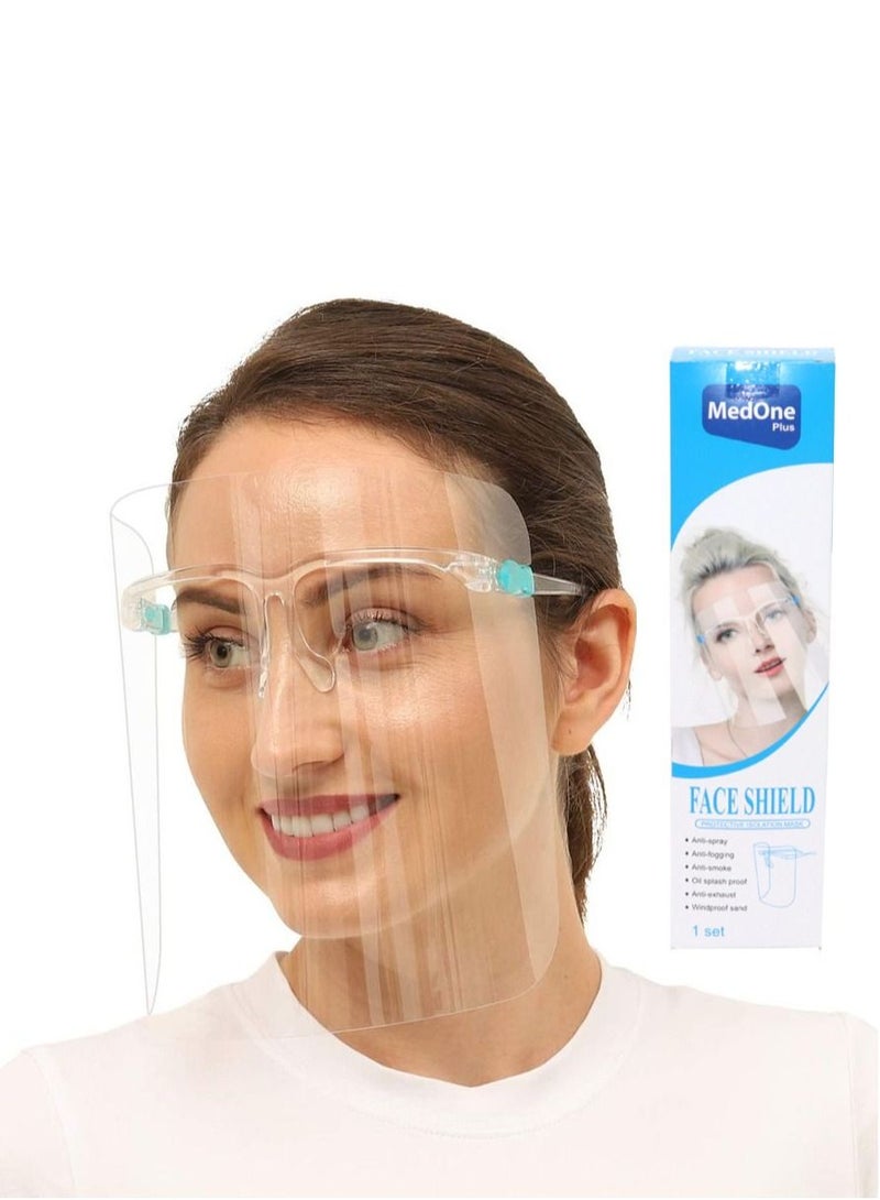 MedOne 10 Pieces Protective Face Shield Transparent - Image 1
