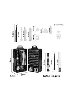 Precision Screwdriver Set, 115 In 1, For Mobile Phone, Smartphone, Game Console, Tablet, Pc And Other Electronic Equipment, Black - pzsku/Z5206C4987F7FD26CFBC0Z/45/_/1709565454/20b25cec-0083-450f-8277-e337fd0c2ddd