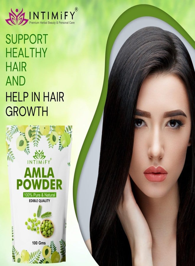 INTIMIFY Amla Powder For Hair Growth | Ideal for Hair, Eating, Drinking & Skin | For Women & Men - Image 2