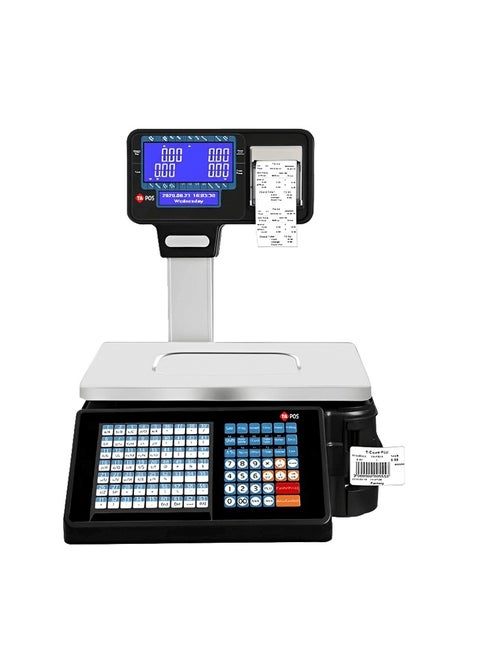 Electronic barcode scale for printing barcodes and invoices