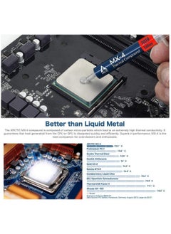 Arctic MX-4 Thermal Grease 2019 Edition Improved Distribution Efficiency CPU - GPU Low Thermal Resistance - Viscosity - Long Lasting - Non-Conductive 4g  - Image 2