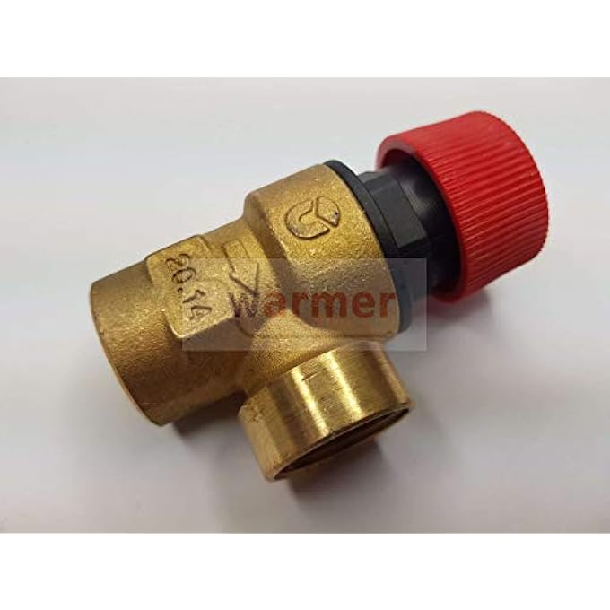 BOILER SAFETY PRESSURE RELIEF VALVE 1/2 INCH FXF-BSP PRESURE 1.5 BAR - Image 2