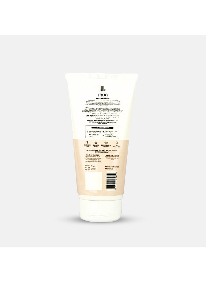 Moe Puppy Moe Puppy Moisturizing 4-in-1 Pet Conditioner with Oatmeal, Coconut Oil, Shea Butter, Argan Oil, 120g  - Image 2