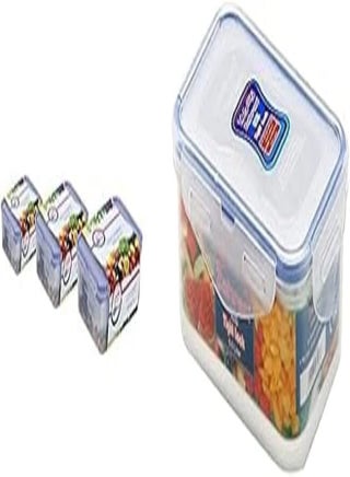 Zahran tight lock food container set of 3, 06000513 + Zahran rectangular food container silicon with lock, 0.5 litre, blue/clear - 6000500 - pzsku/Z5207271ECC38AC93FD53Z/45/_/1723237622/1487671f-ecf1-46ba-a47c-bdddbcfd98c8