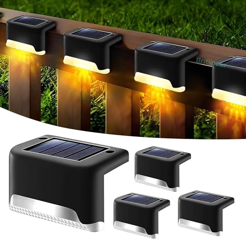 BRITSPEAR Solar Light Outdoor Garden Waterproof Stair Deck Pool Patio Fence Gate Yard Floor Step Railing Window Balcony Sunlight Pathway (4, Standard) - Image 1