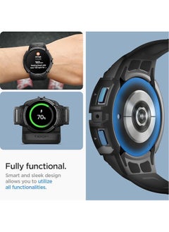 Spigen Rugged Armor Pro for Samsung Galaxy Watch 6 40mm Case Cover with Band (2023) - Black  - Image 5