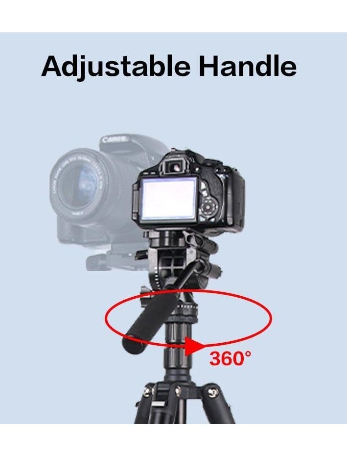 Jmary JMARY KT285+NB50 Extendable Height Tripod Stand with Hydraulic Head – Black - Image 5