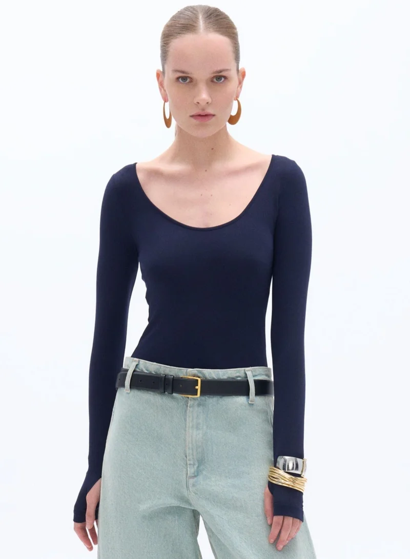 Nocturne Crew Neck Bodysuit