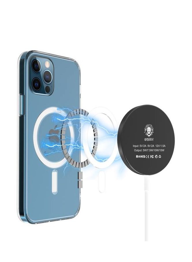 GREEN LION iPhone 13 Pro 6.1" Magnetic Case / 360° Anti-Shock Creative Cover / Anti-Scratch / Easy Access to All Ports / Drop Protection - Clear - Image 3