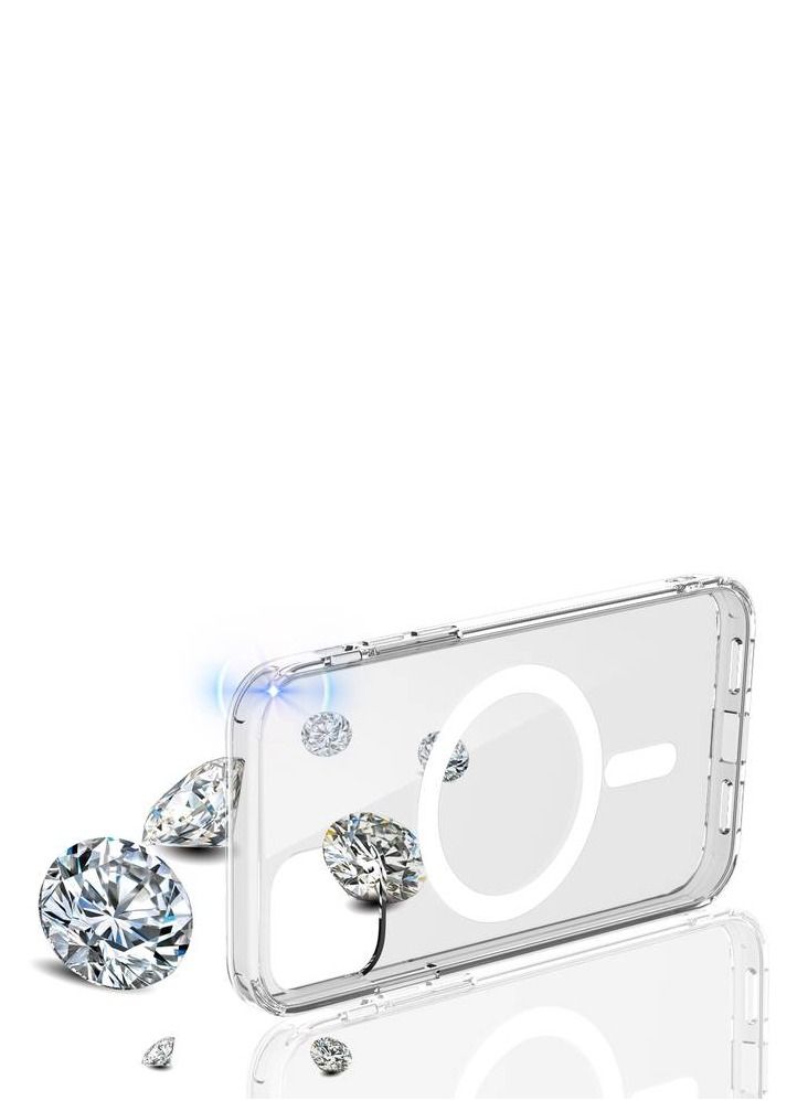 GREEN LION iPhone 13 Pro 6.1" Magnetic Case / 360° Anti-Shock Creative Cover / Anti-Scratch / Easy Access to All Ports / Drop Protection - Clear - Image 5