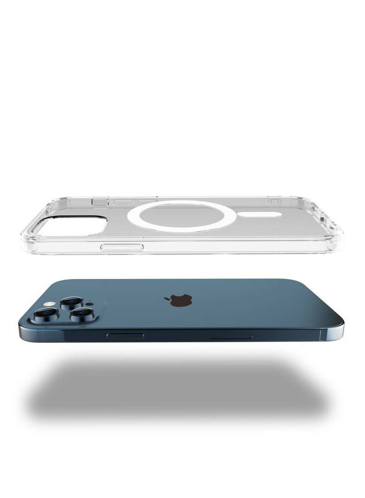 GREEN LION iPhone 13 Pro 6.1" Magnetic Case / 360° Anti-Shock Creative Cover / Anti-Scratch / Easy Access to All Ports / Drop Protection - Clear - Image 1