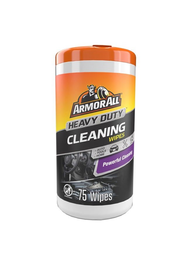 ARMOR ALL Heavy Duty Cleaning Wipes, Interior & Exterior Car Cleaning Wipes – 75 Count - Image 1