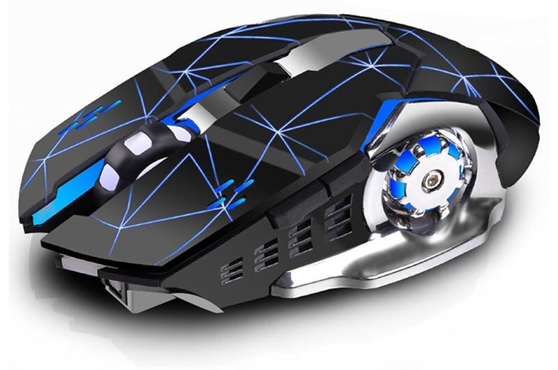 Offbeat® Alpha Bluetooth 5.1 + 2.4 Ghz Wireless Gaming Mouse, 7D Buttons Mouse, 3 DPI Modes 1600:2400:3200 mice for ipad, Mac Book, Tablet, PC, Smart TV - Image 1