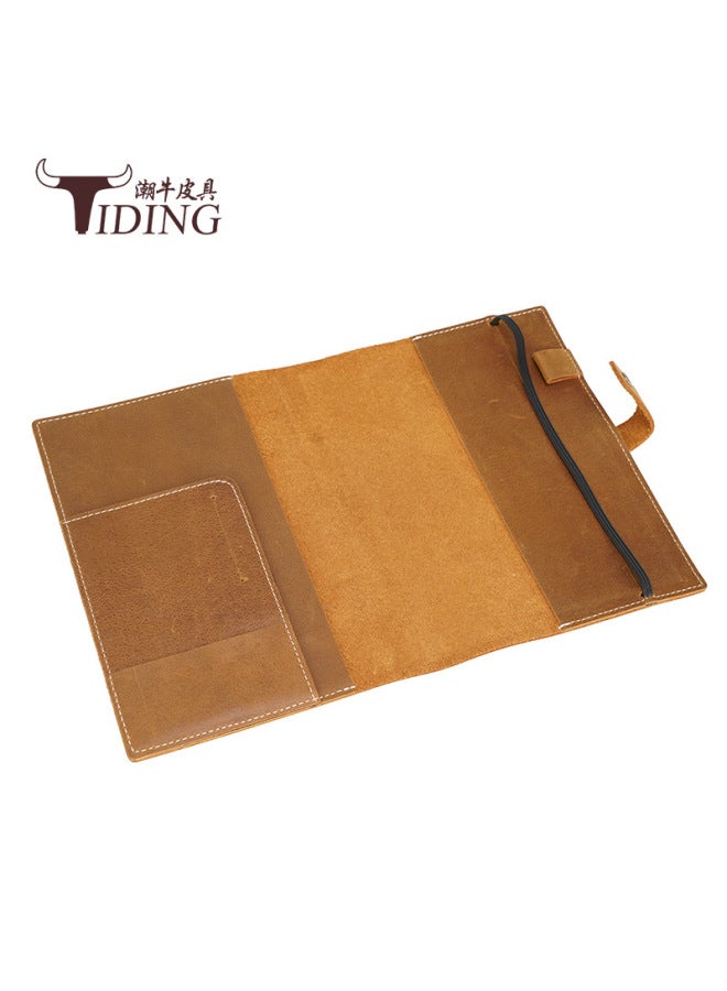 Tide Cow/tiding Loose-leaf Notepad Genuine Leather Hand Ledger Cowhide Notebook Core Removable Replacement Hand Ledger Gift Custom Logo - Image 4