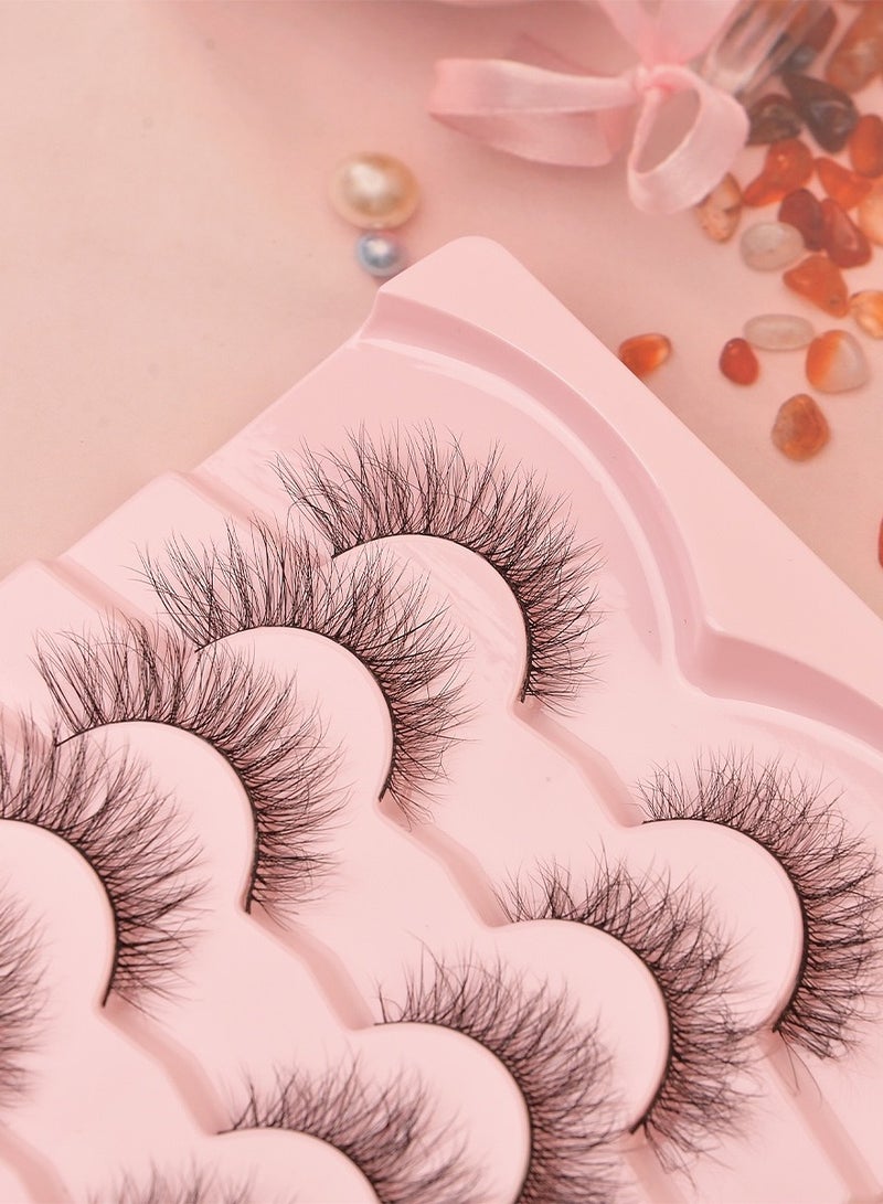 جولي رموش صناعية ناعمة ورقيقة، رموش صناعية ناعمة ورقيقة، رموش صناعية لإطالة الرموش الاصطناعية، رموش صناعية من قطعة واحدة سوداء جذعية سوداء، رموش صناعية متعددة الطبقات سميكة ومتعرجة وديناميكية. - Image 2