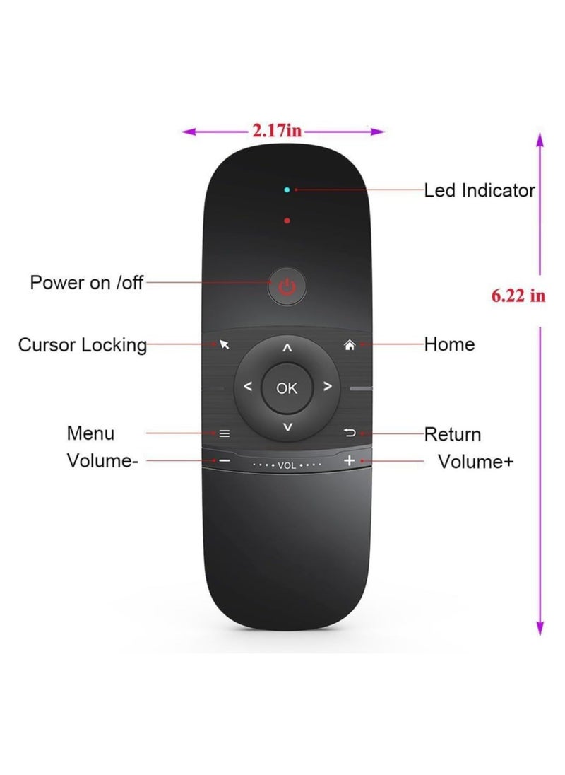 Remote Air Mouse Remote Universal TV Remote 2.4G Wireless Keyboard Multifunctional Remote Control for HTPC PC Nvidia Shield Android TV Box PC Projector All-in-one